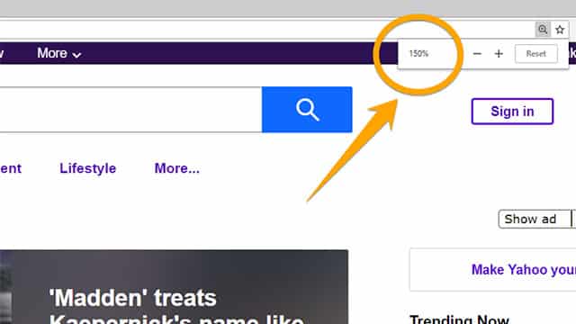 chrome-increase-font-size